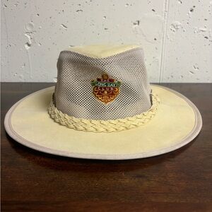 Vintage Dorfman Pacific Co DPC Long Bay Club Straw Mesh Hat L/XL